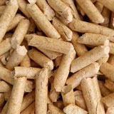 biomass pellets made of dried sawdust