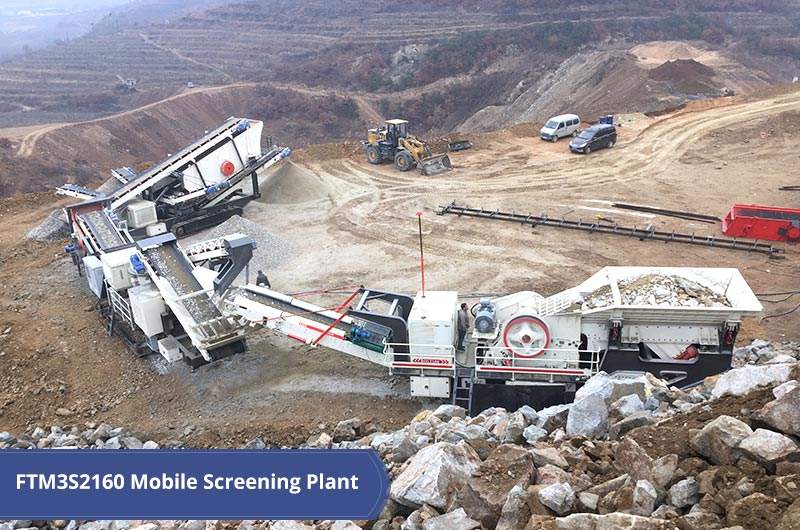 mobile crushing plant working in South Africa