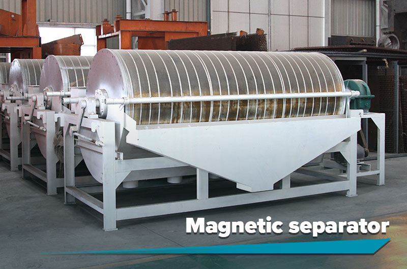 Use a magnetic separator to remove magnetic minerals.