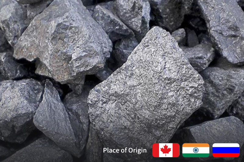 place of origin: titanium rock ore
