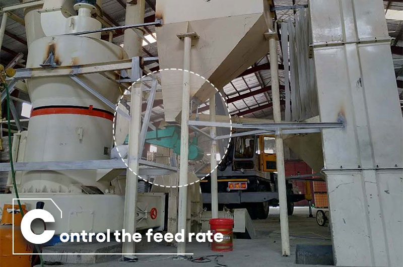 optimize calcium carbonate grinding efficiency: control the feed rate