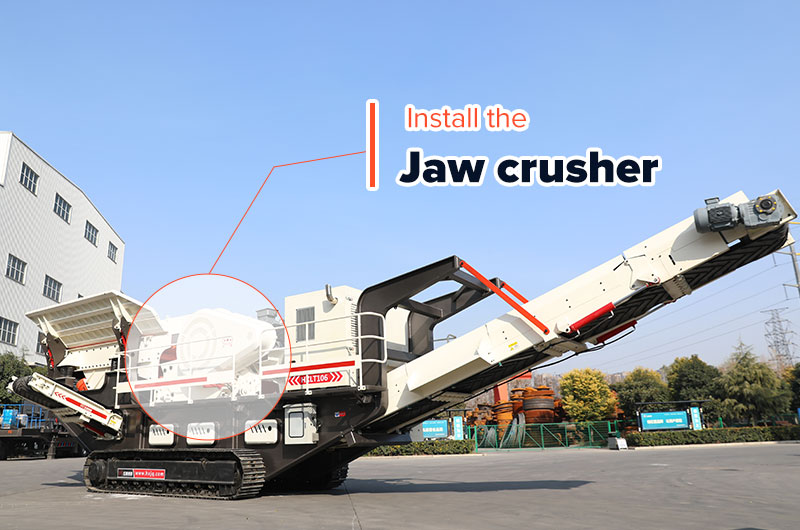 Mobile jaw crusher