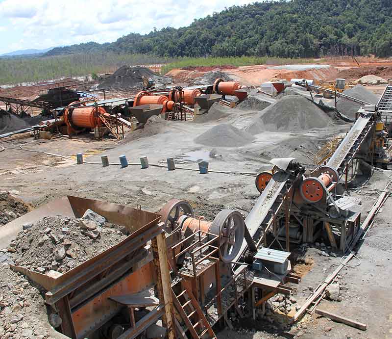 bauxite ore beneficiation site