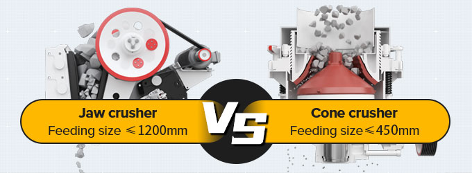 Trituradora de mandíbula VS trituradora de cono (una comparación de 7 puntos)