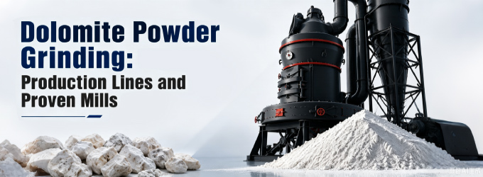 Dolomite Powder Grinding: Production Lines and Proven Mills