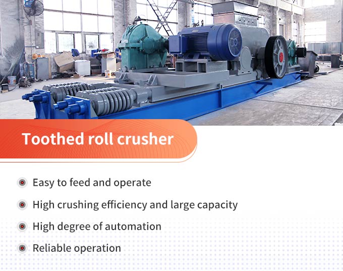 Toothed roll crusher
