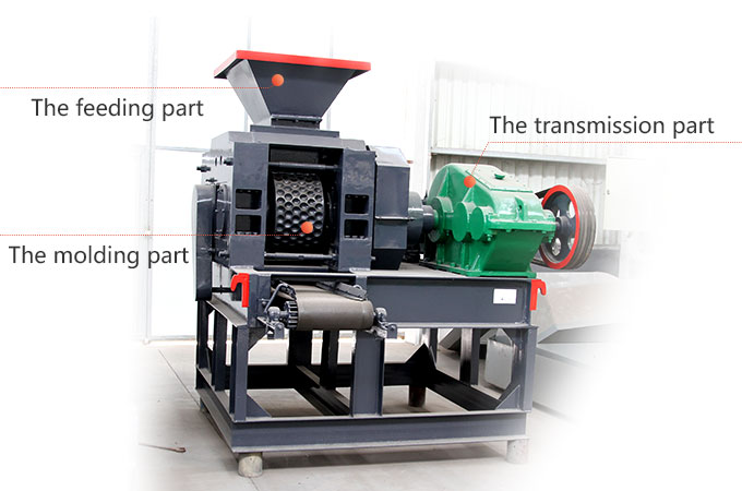 The main parts of briquette machine