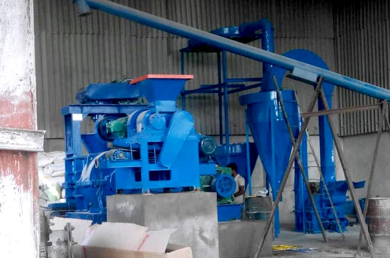 The indoors briquette machine prevents water