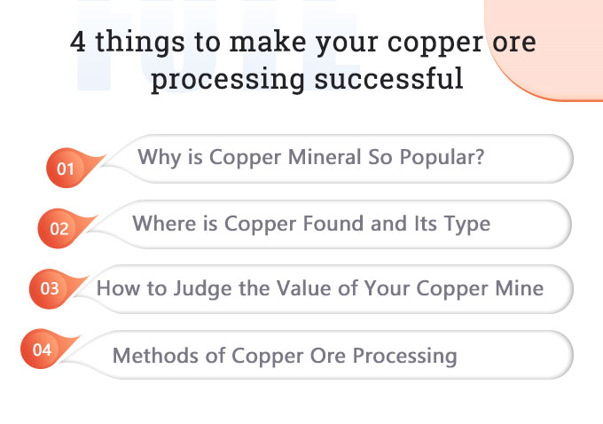 4 cosas para que su procesamiento de mineral de cobre sea exitoso