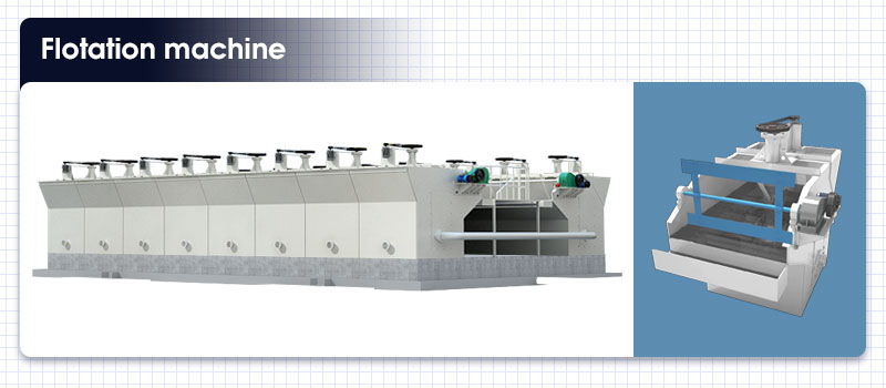 Flotation machine for copper ore dressing