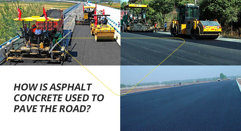 install the asphalt concrete driveway