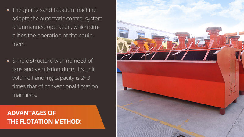 The quartz sand flotation method