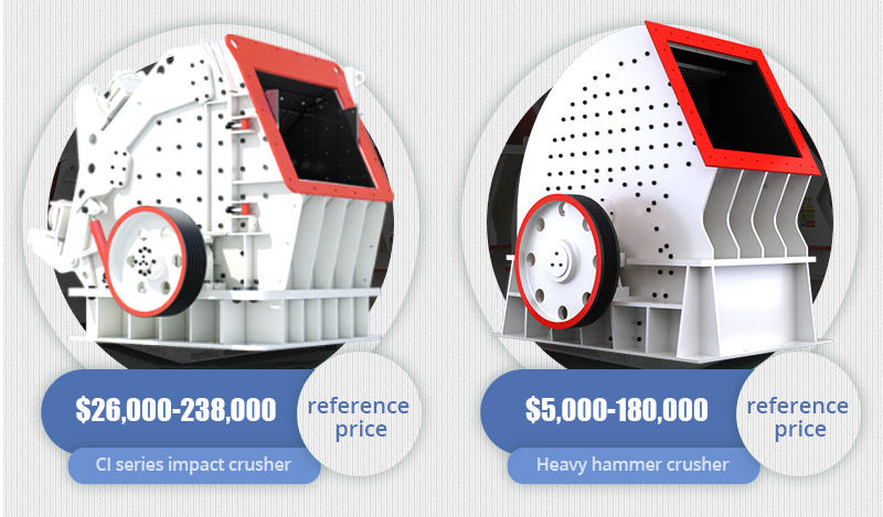 Prices of CI series impact crusher vs heavy hammer crusher