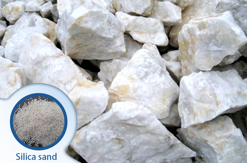 Quartz stone and quartz sand