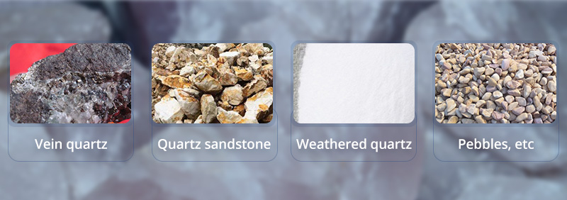 What are the quartz raw ores