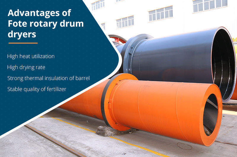 Advantages of Fote rotary drum dryers