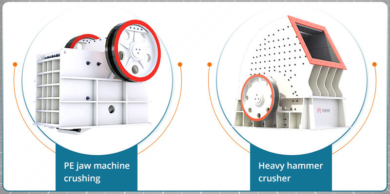 jaw crusher and hammer crusher