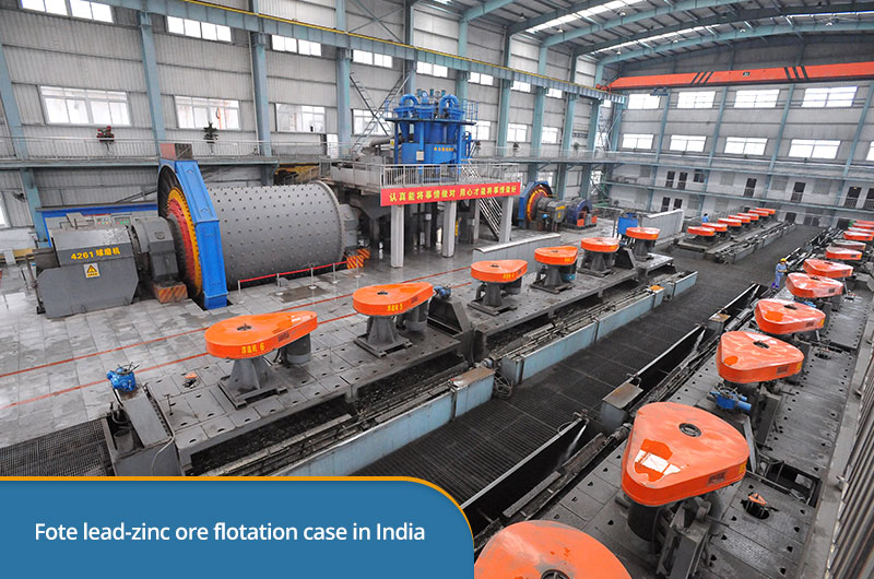 Fote lead-zinc ore flotation case in India