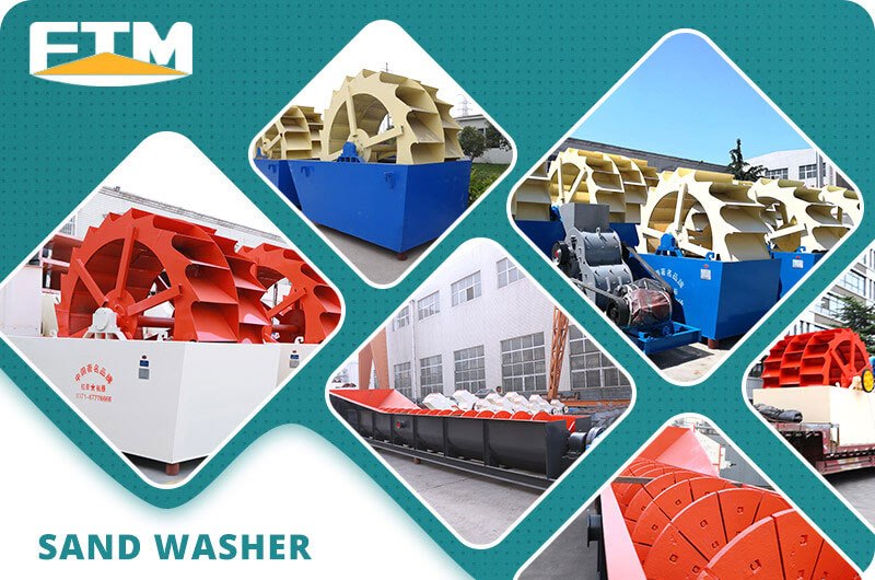 different type and models of sand washing machines