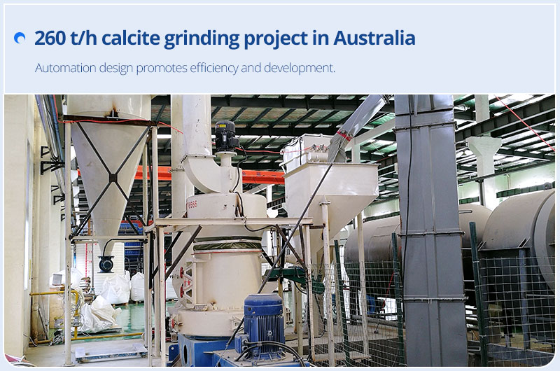 Proyecto número 260 de molienda de calcita en Australia