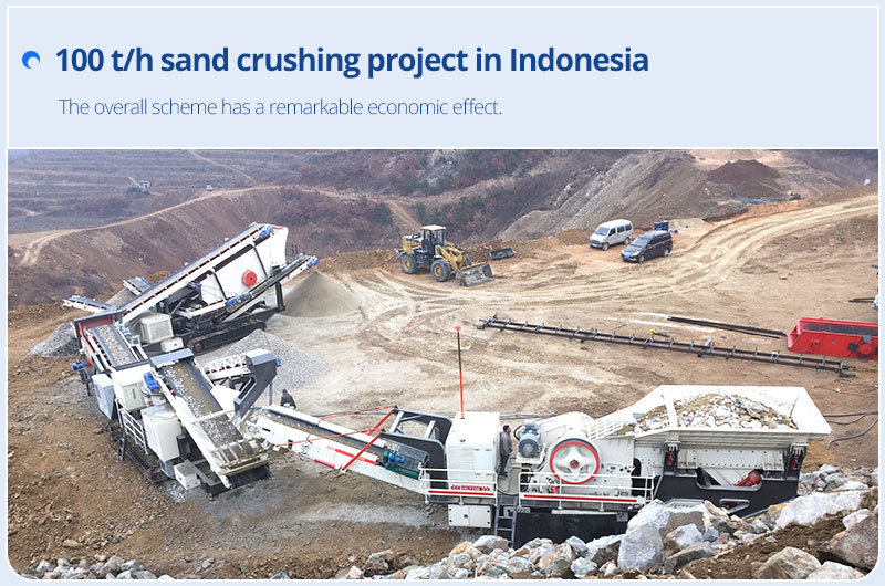100 th sand crushing project in Indonesia