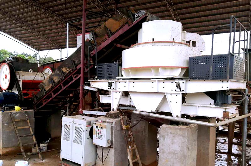 Línea de fabricación de arena de cuarzo.