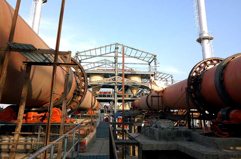 Industrial dryers on working site