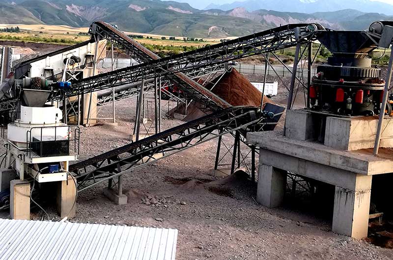 Artificial sand production line