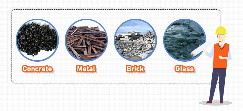 tipos de residuos de construcción y demolición