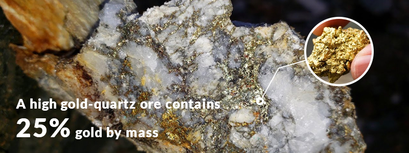 quartz gold ore
