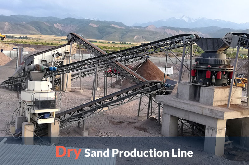 picture of dry sand production line