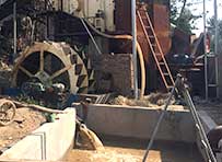 wet sand project site is near the water area
