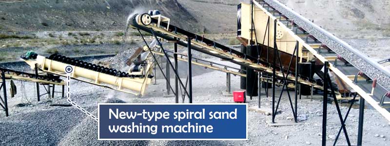 The new-type spiral sand washing machine