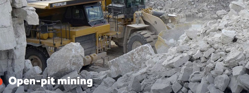 minería a cielo abierto de yeso