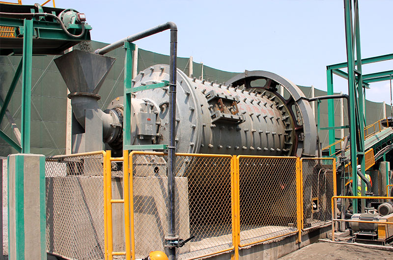 work site of ball mill