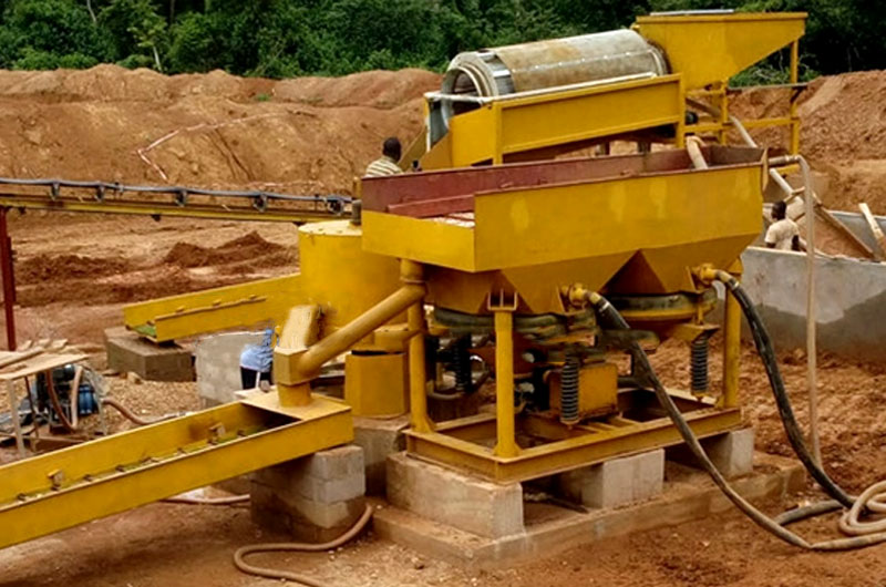 Nigeria 80 TPH alluvial gold & placer mine processing plant