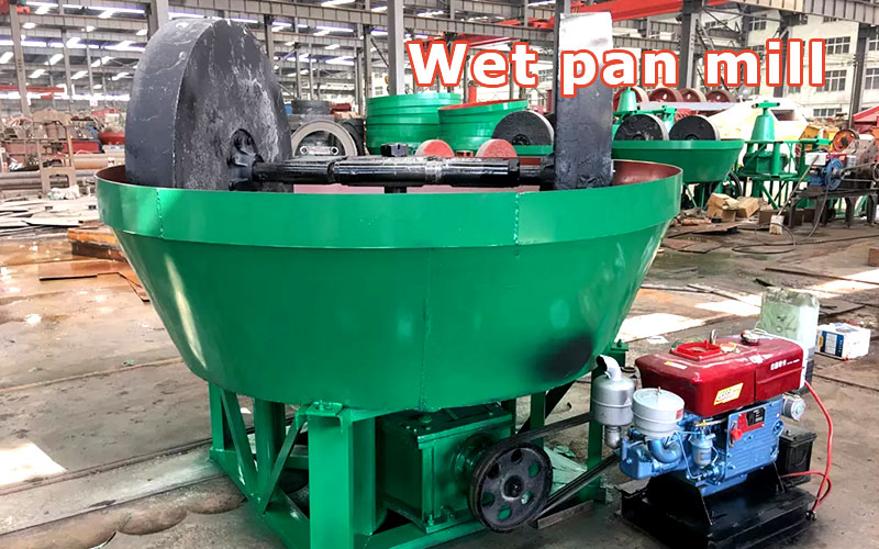 Wet pan mill