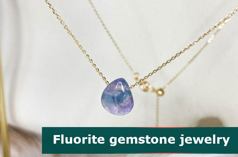 Fluorite gemstone jewelry