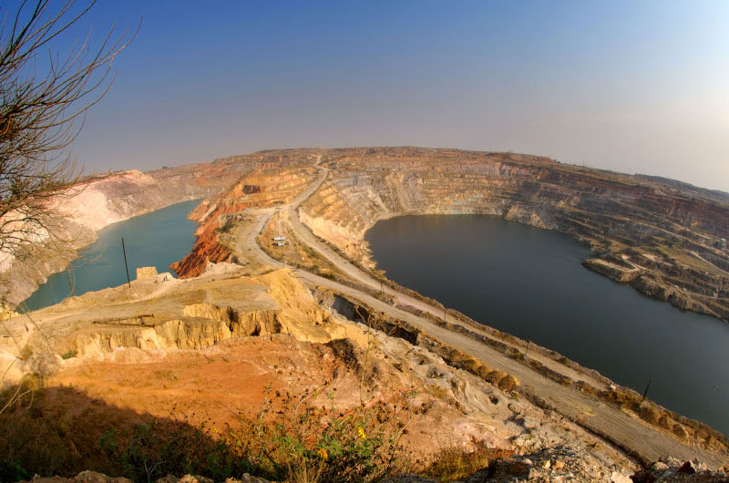 Imagen del cinturón metalogénico de cobre y cobalto de Katanga en el Congo