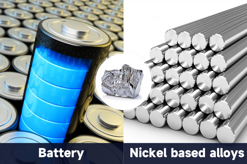 nickel uses: batteries and alloys