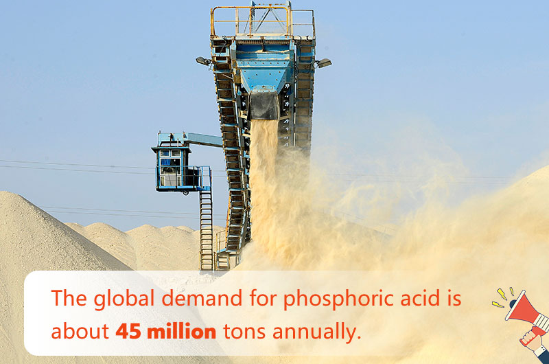 Phosphate rock is in high demand