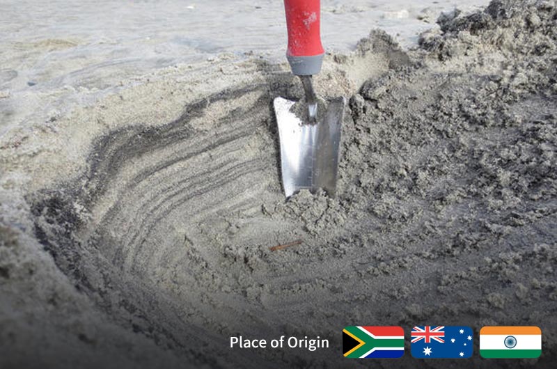place of origin: titanium sands
