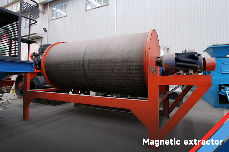 drum magnetic separator for titanium processing