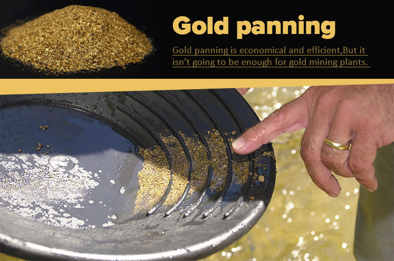 gold paning:the simplest gold gravity separation method