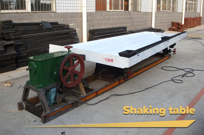 gold gravity separation equipment: shaking table