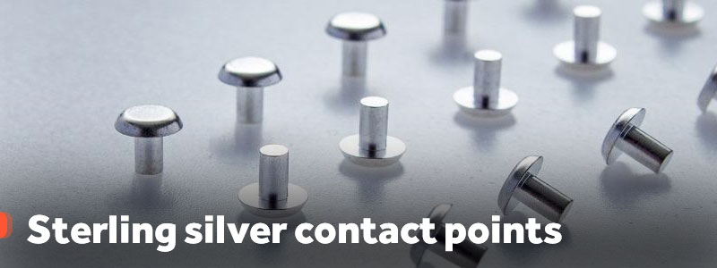 Sterling silver contact points