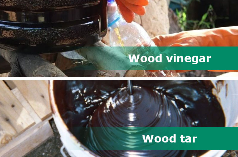 The uses of wood tar and wood vinegar