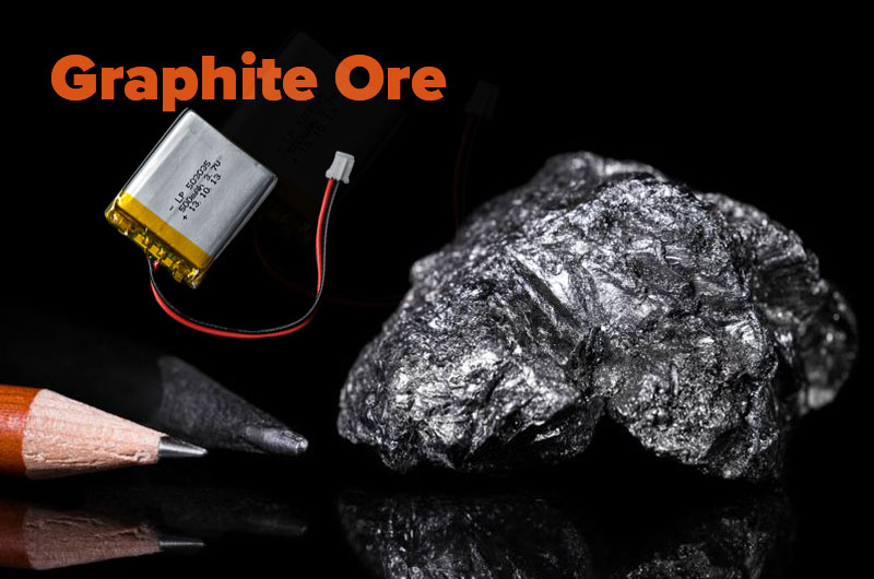 graphite ore uses: pencil and battery