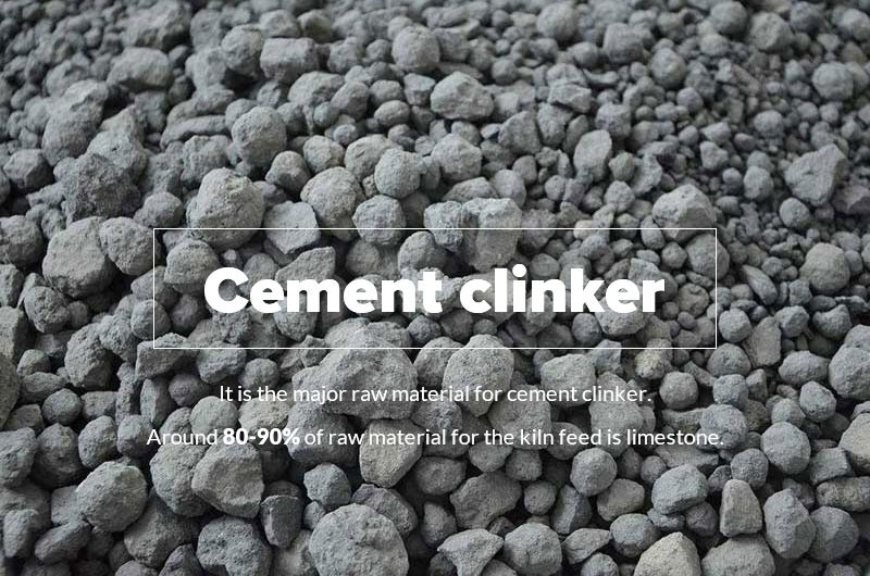 Piedra caliza en la producción de cemento: la materia prima para el clinker de cemento.