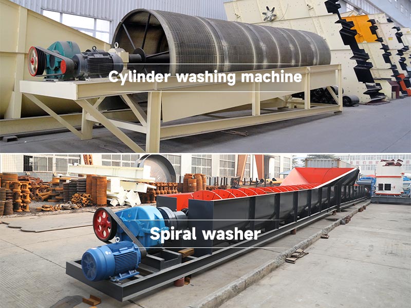 laterite ore washer: cylinder washing machine and spiral washer
